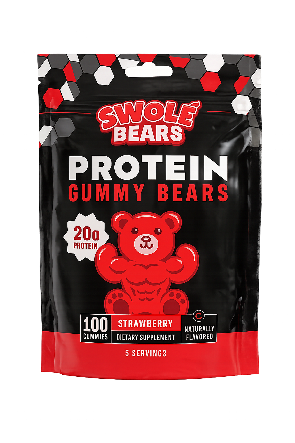 Swolé Bears Fruit Punch Protein Gummys